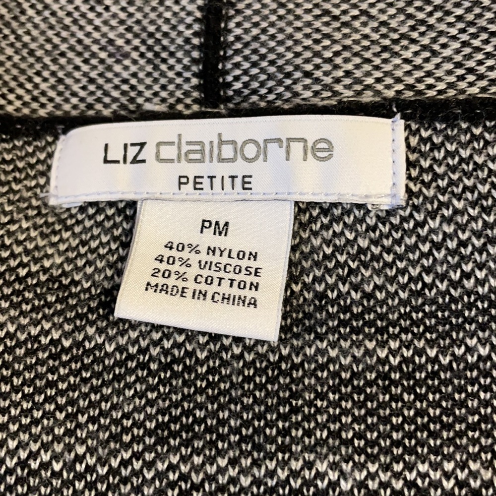 Liz Claiborne Petite Long Sleeve Cardigan size M - Picture 3 of 7